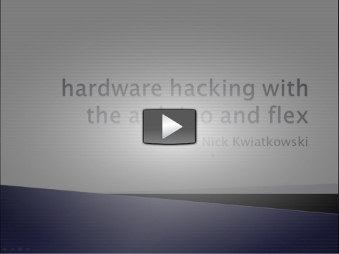 Hardware Hacking with the Arduino ScreenCast